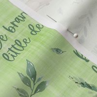 be brave deer green linen