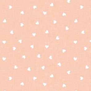 hearts - valentines day - light pink peach - LAD21