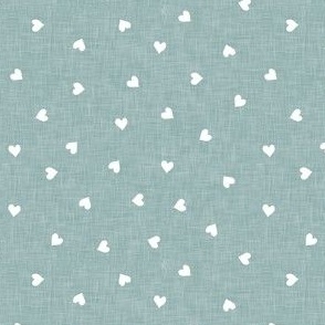 hearts - valentines day - dusty blue - LAD21