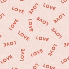 LOVE - valentines day - pink on pink - LAD21