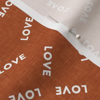 LOVE - valentines day - rust - LAD21