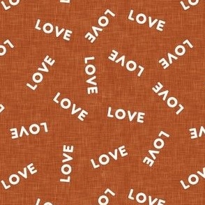 LOVE - valentines day - rust - LAD21