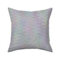 feathered faux holographic silver