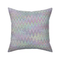 zigzag in faux holographic silver