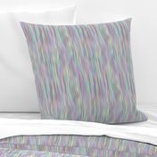 watefall stripe in faux holographic silver
