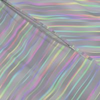 watefall stripe in faux holographic silver