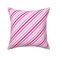 Hot Pink Barbiecore Diagonal Ombre Stripes