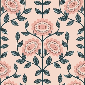 Abilene Floral - pale pink