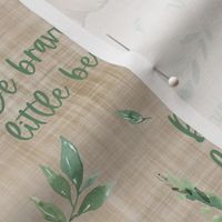 be brave bear brown linen