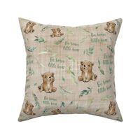 be brave bear brown linen