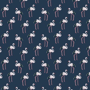 Navy flamingos, small