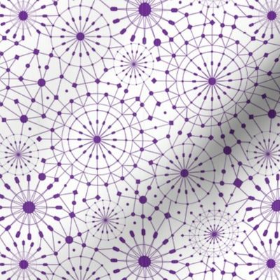 Abstract purple network fabric design repeat pattern