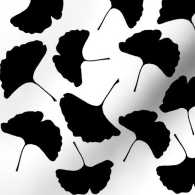 Ginkgo Leaf Silhouette Large Scale