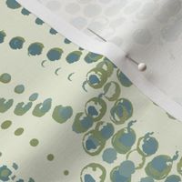 387 - Large scale watercolour organic dots in random linear placement,  for bed linen, home decor and wallpaper