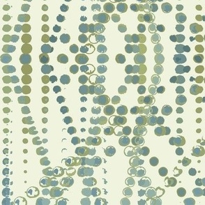 387 - Large scale watercolour organic dots in random linear placement,  for bed linen, home decor and wallpaper