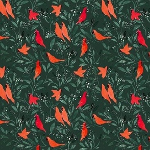 cardinals - teal evergreen S