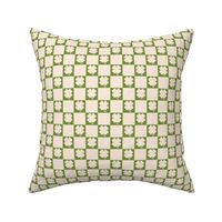 St Patrick’s Day Pattern Clover Checkerboard