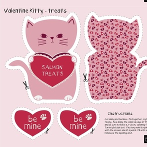 Valentine Kitty cut and sew - treats