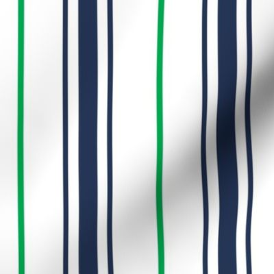 Blue Green Stripe Navy Stripe Preppy Ticking