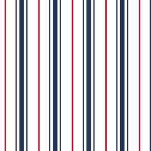 Blue Red Stripe Navy Stripe Preppy Ticking