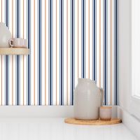 Navy orange stripe