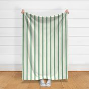 Green yellow stripe ticking