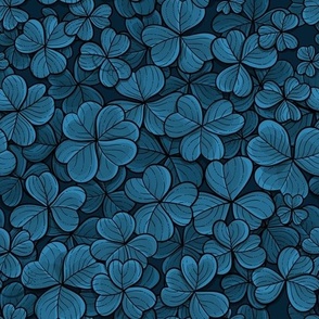 Clovers in blue 2