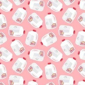 (small scale) milk - gallon of milk - pink - LAD21