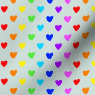Hearts in Rainbow