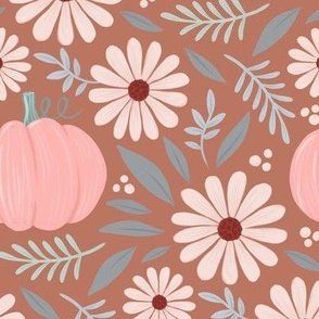 Pastel Pumpkin Floral