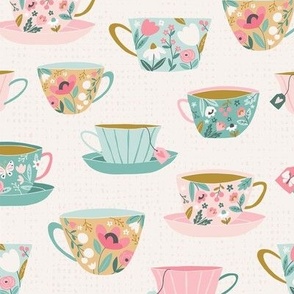 Floral Teacups Small Scale