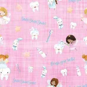 tooth fairy pink linen