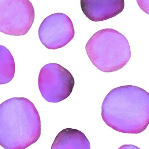 Watercolour Dots in Purple (large)