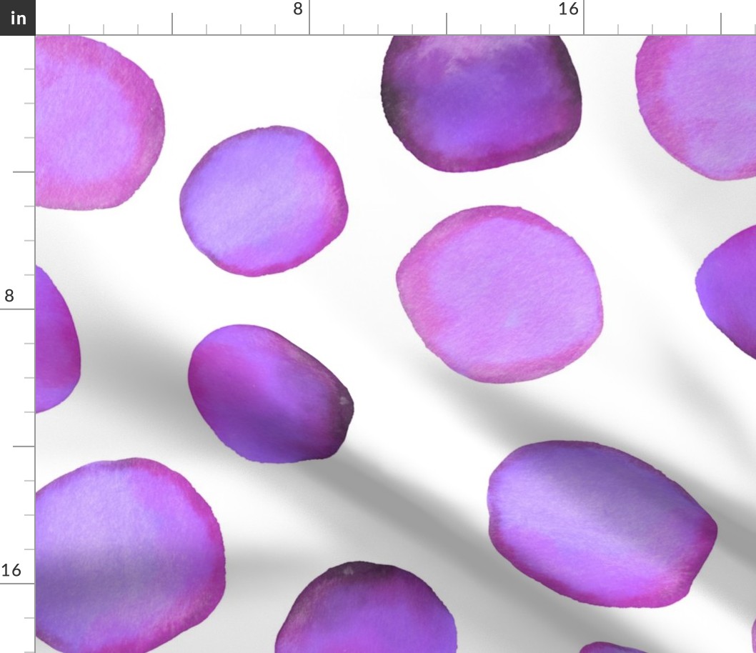 Watercolour Dots in Purple (large)