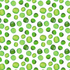 Watercolour Dots in Brussel Sprout Green (small)