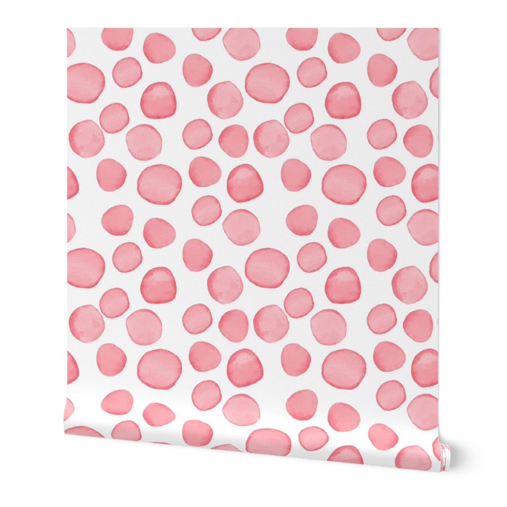 Watercolour Dots in pink (medium)