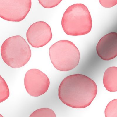 Watercolour Dots in pink (medium)