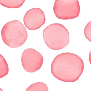 Watercolour Dots in pink (large)