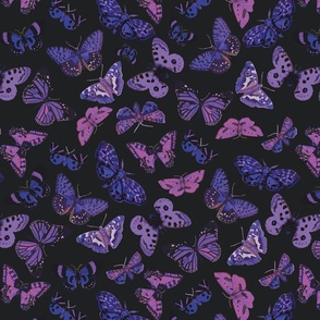 butterfly - purple and blue - large