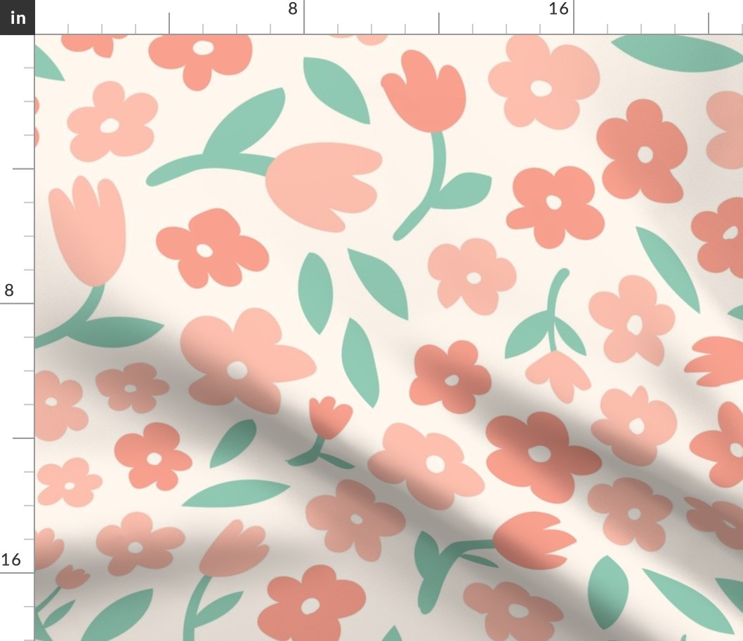 Baby Floral - Peach