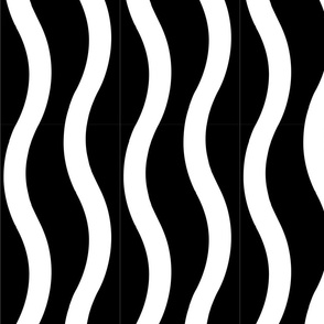black and white stripe - large