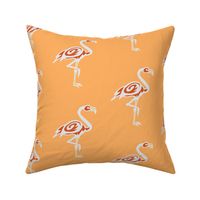 orange flamingo