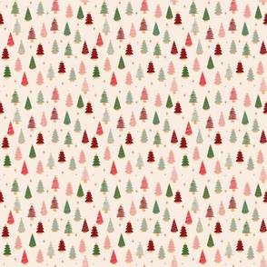 Traditional Christmas Trees 6x6