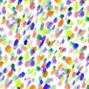Rainbow creative mess - watercolor colorful brush strokes texture - painted brushstrokes pattern - abstract brush prints a749-2