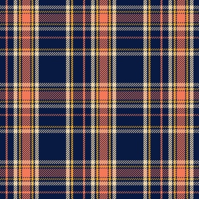 Midnight Blue Plaid Fabric, Wallpaper and Home Decor | Spoonflower