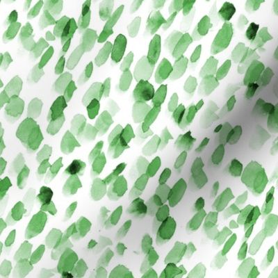Shamrock green creative mess - watercolor brush strokes texture - painted brushstrokes pattern - abstract brush prints a749-11