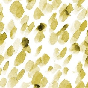Mustard creative mess - watercolor brush strokes texture - painted brushstrokes pattern - abstract brush prints a749-17