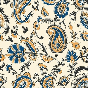 Indian Block Print Fabric, Wallpaper and Home Decor | Spoonflower