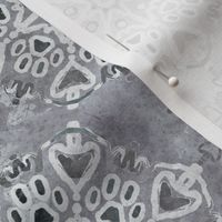Cat love mandala paws - silver frost