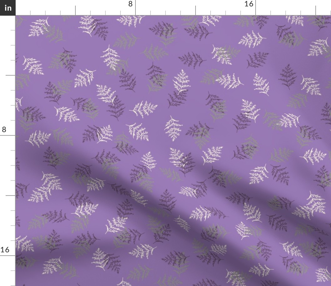 Leaves (jumbo) on bright purple chaos